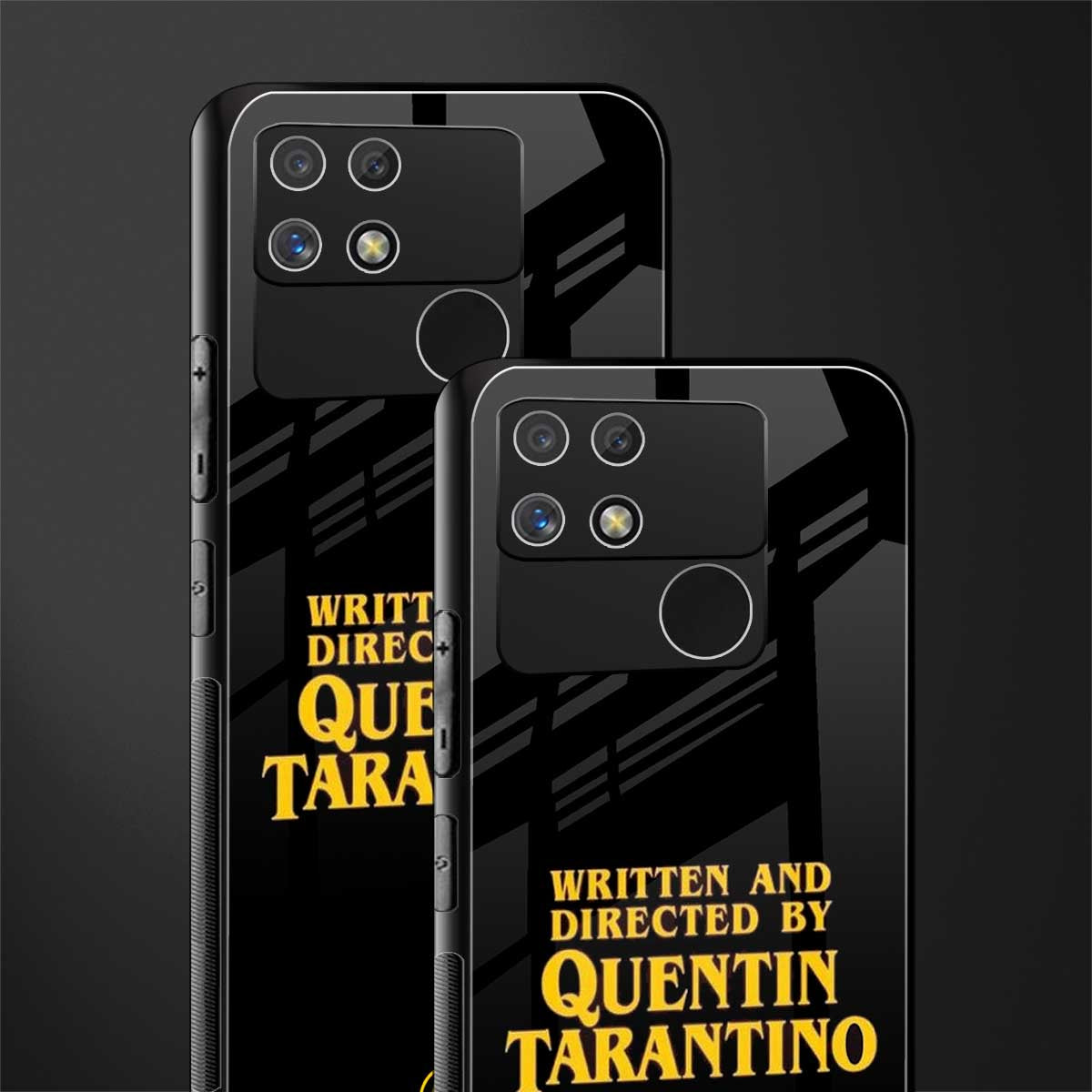 quentin tarantino back phone cover | glass case for realme narzo 50a