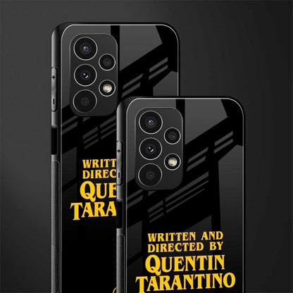 quentin tarantino back phone cover | glass case for samsung galaxy a13 4g