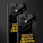 quentin tarantino back phone cover | glass case for oppo f21 pro 5g