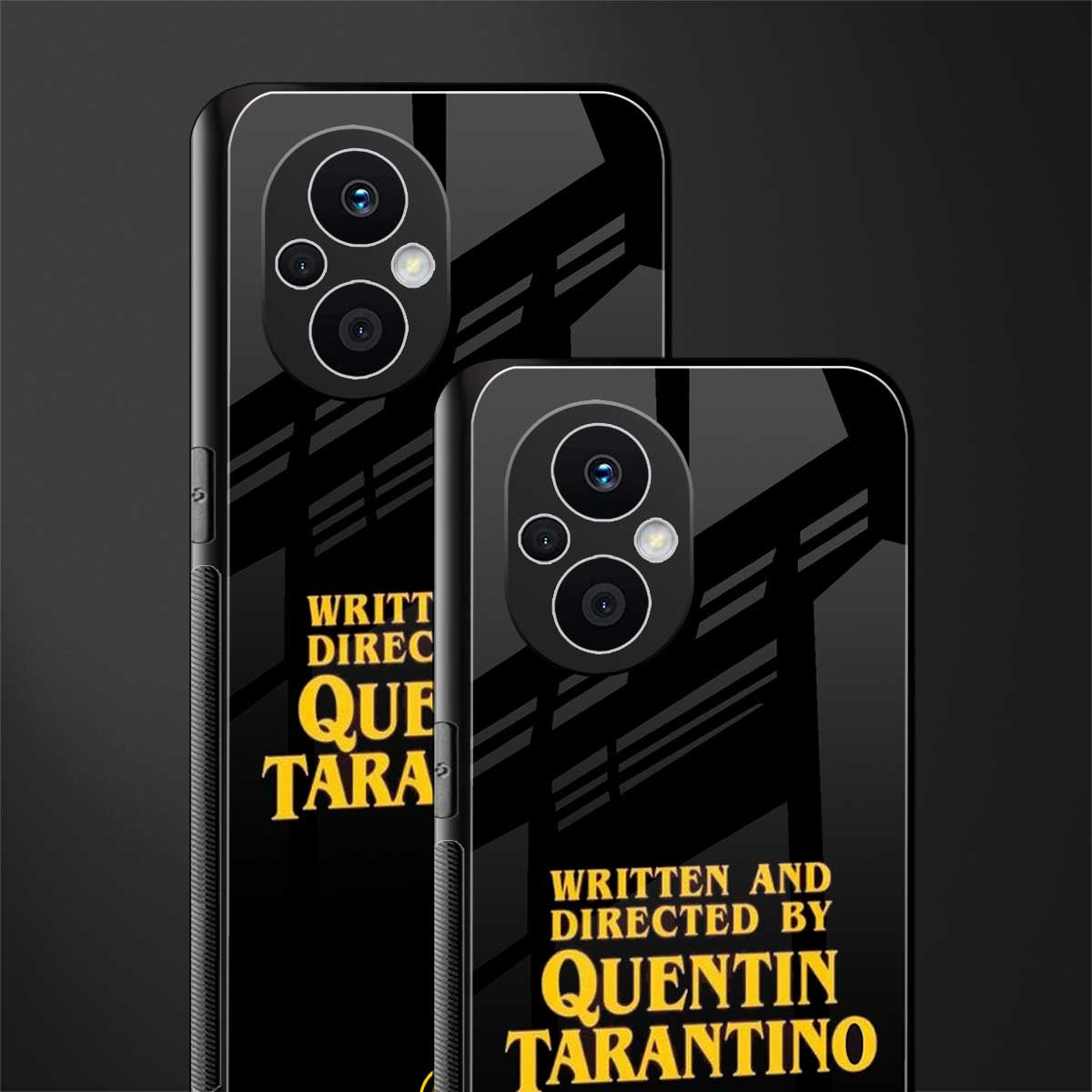 quentin tarantino back phone cover | glass case for oppo f21 pro 5g