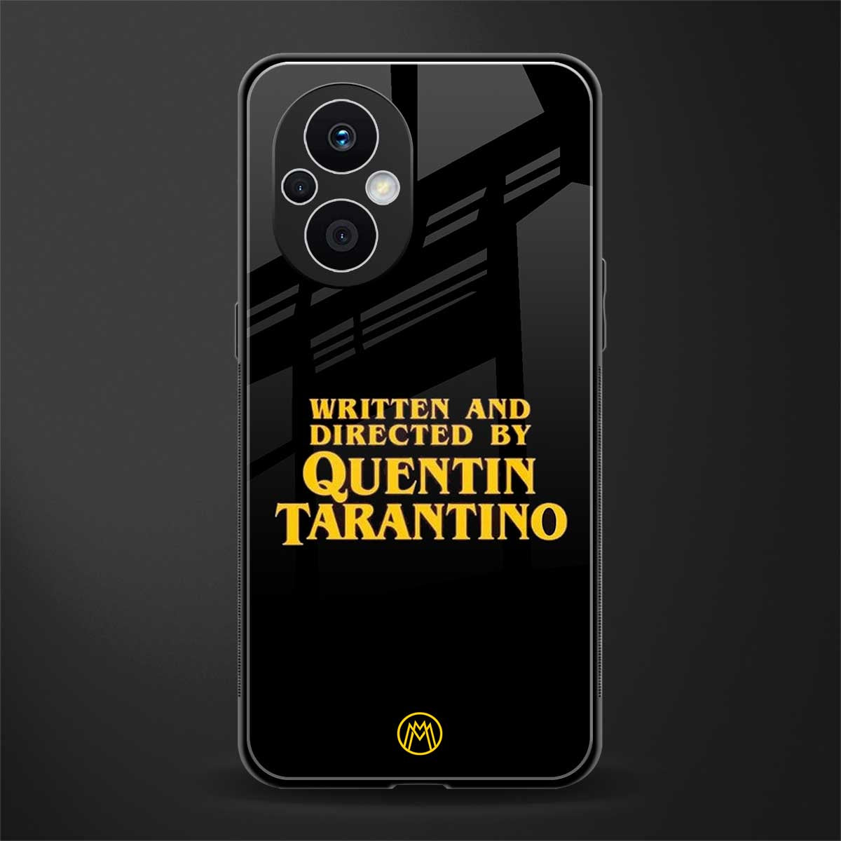 quentin tarantino back phone cover | glass case for oppo f21 pro 5g