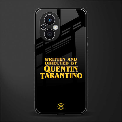 quentin tarantino back phone cover | glass case for oppo f21 pro 5g
