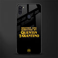 quentin tarantino glass case for samsung a11 image