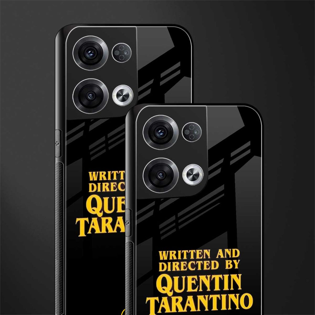 quentin tarantino back phone cover | glass case for oppo reno 8