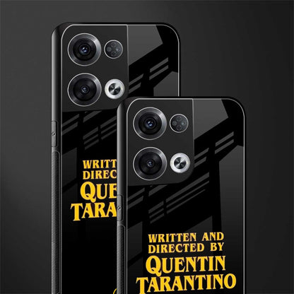 quentin tarantino back phone cover | glass case for oppo reno 8