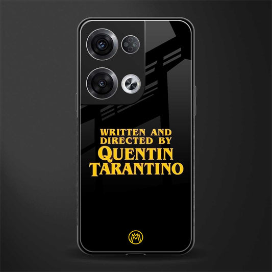 quentin tarantino back phone cover | glass case for oppo reno 8
