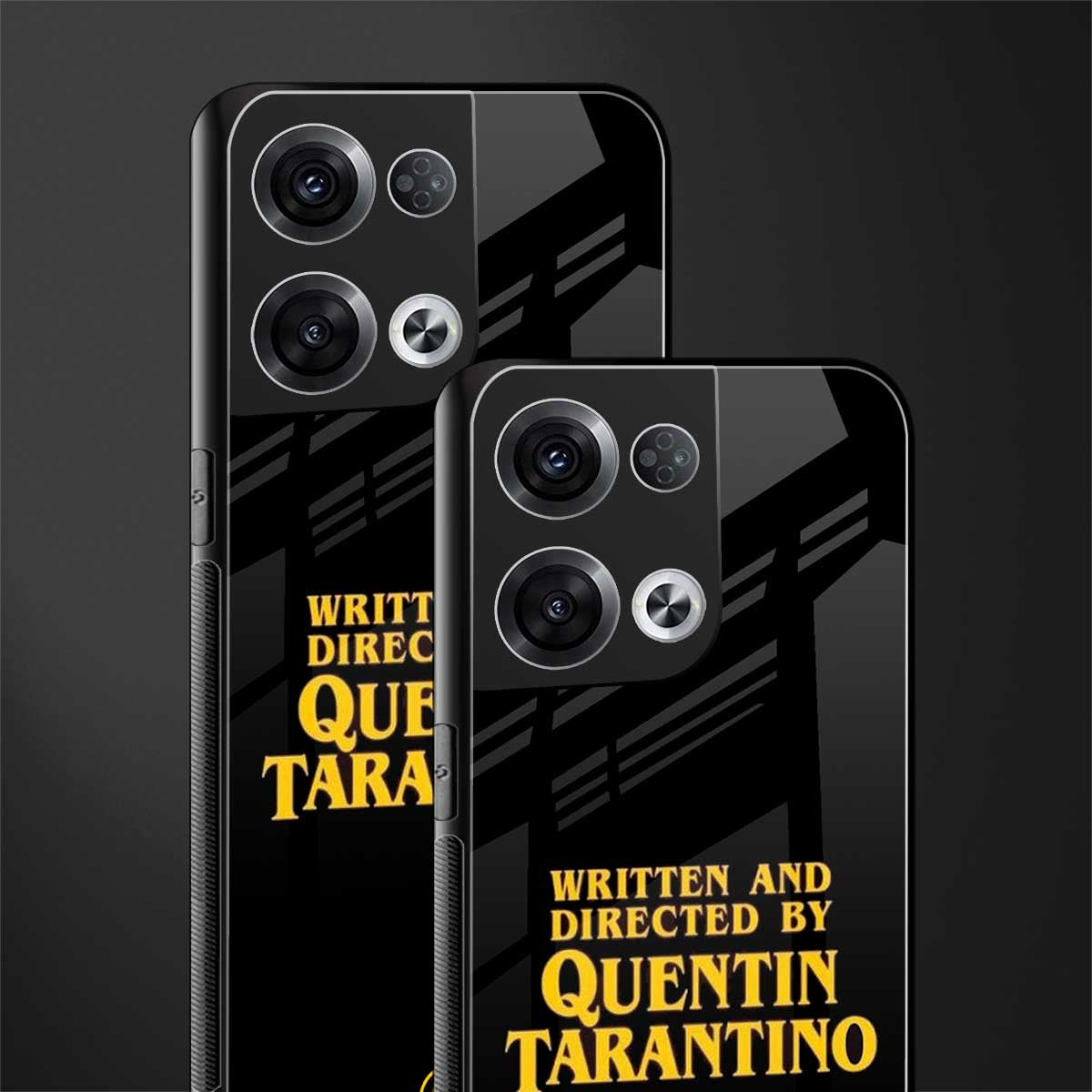 quentin tarantino back phone cover | glass case for oppo reno 8 pro