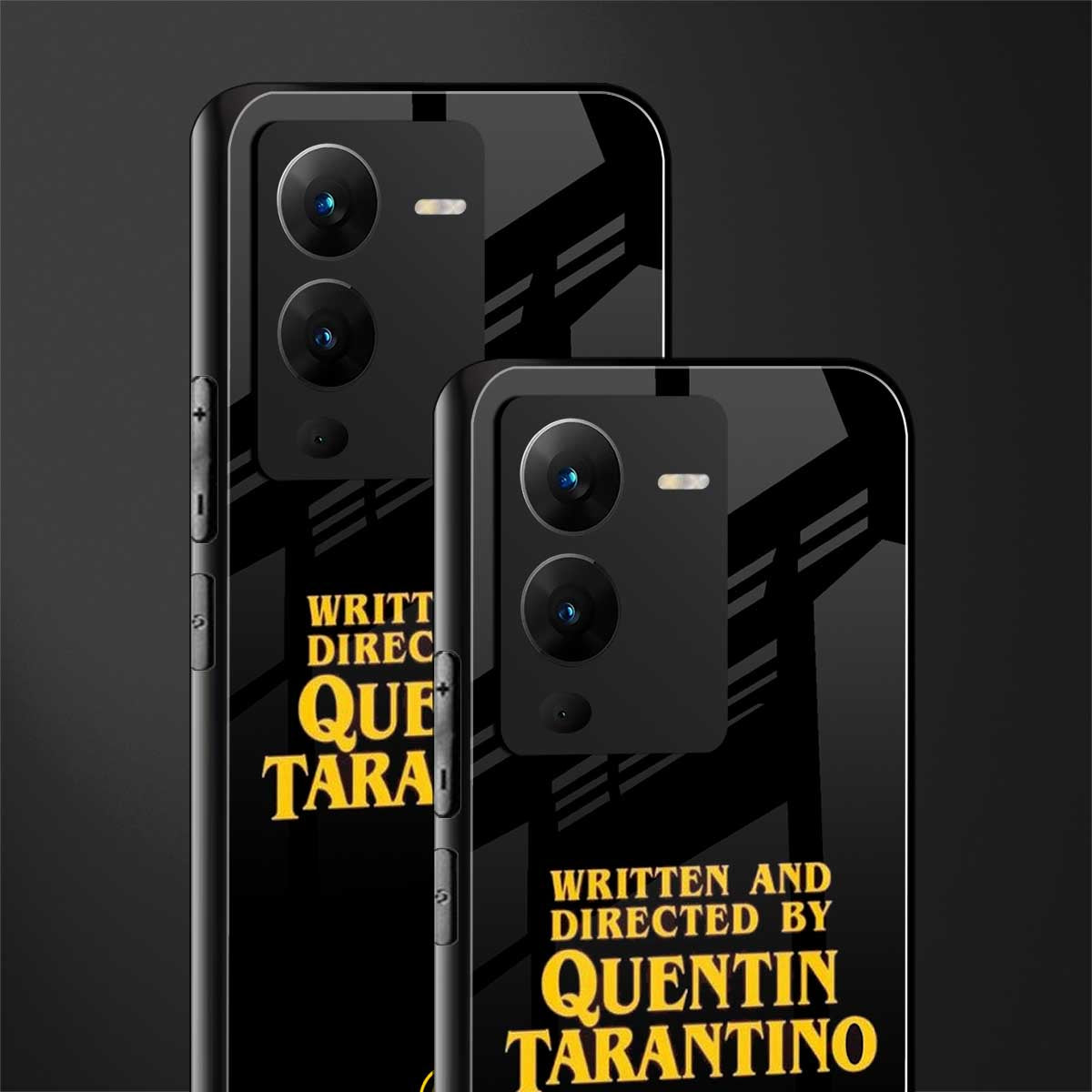 quentin tarantino back phone cover | glass case for vivo v25 pro 5g