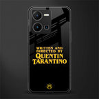 quentin tarantino back phone cover | glass case for vivo y35 4g