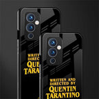 quentin tarantino back phone cover | glass case for oneplus 9