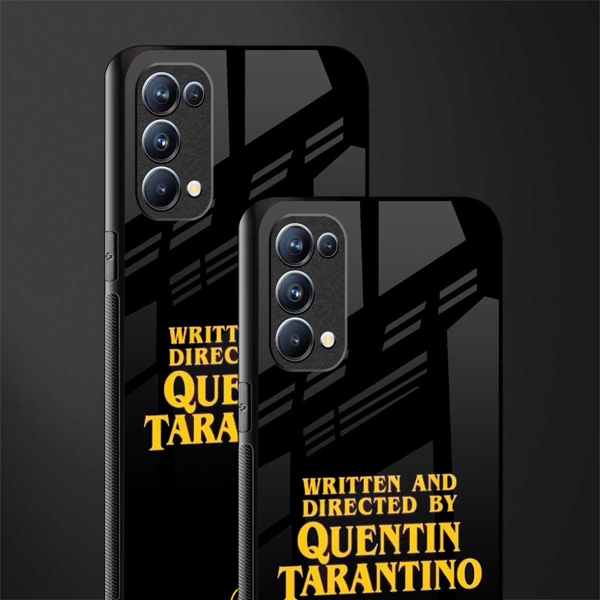 quentin tarantino back phone cover | glass case for oppo reno 5