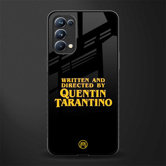 quentin tarantino back phone cover | glass case for oppo reno 5