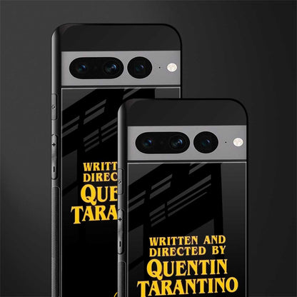 quentin tarantino back phone cover | glass case for google pixel 7 pro