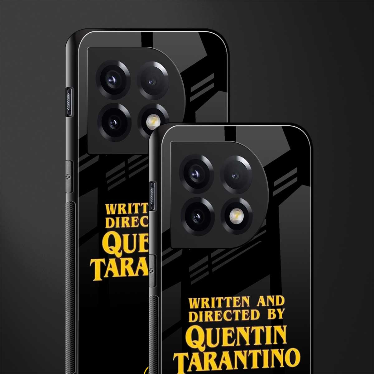 quentin tarantino back phone cover | glass case for oneplus 11