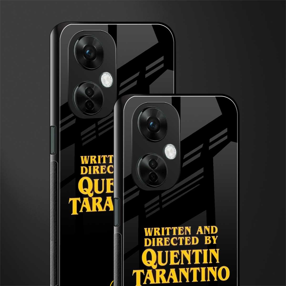 quentin tarantino back phone cover | glass case for oneplus nord ce 3 lite