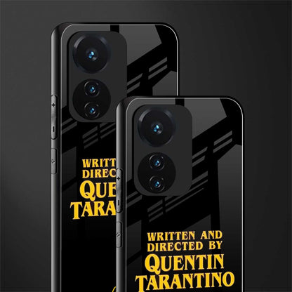 quentin tarantino back phone cover | glass case for vivo t1 44w 4g