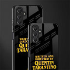 quentin tarantino back phone cover | glass case for samsun galaxy a24 4g