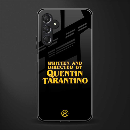 quentin tarantino back phone cover | glass case for samsun galaxy a24 4g