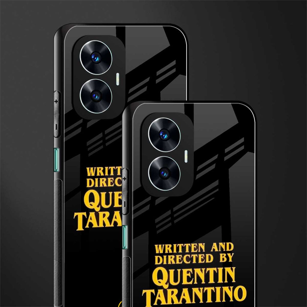 quentin tarantino back phone cover | glass case for realme c55