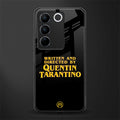 quentin tarantino back phone cover | glass case for vivo v27 pro 5g