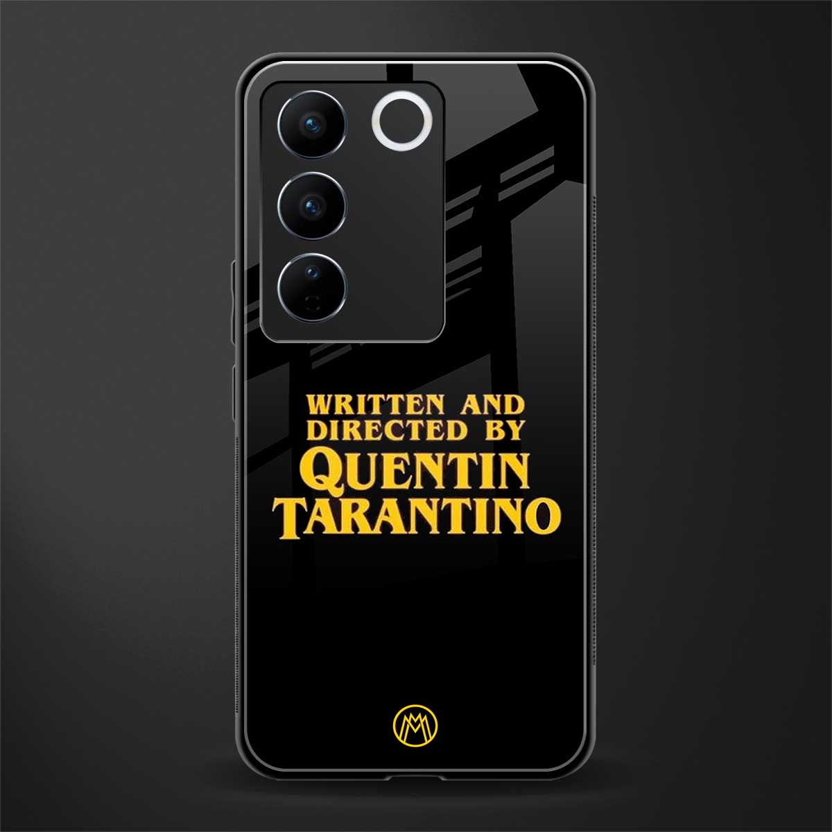 quentin tarantino back phone cover | glass case for vivo v27 pro 5g