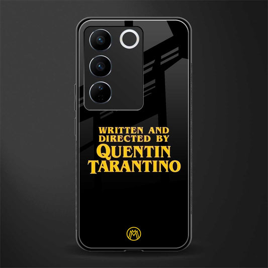 quentin tarantino back phone cover | glass case for vivo v27 pro 5g