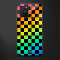 rainbow check pattern glass case for samsung galaxy s10 lite image