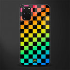 rainbow check pattern glass case for samsung galaxy s20 plus image