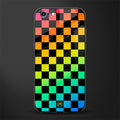 rainbow check pattern glass case for iphone 6 plus image