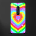 rainbow y2k hearts aesthetic glass case for vivo v17 pro image