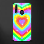 rainbow y2k hearts aesthetic glass case for vivo z1 pro image