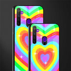 rainbow y2k hearts aesthetic glass case for realme 5 image-2