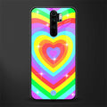 rainbow y2k hearts aesthetic glass case for redmi note 8 pro image