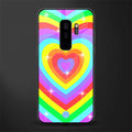 rainbow y2k hearts aesthetic glass case for samsung galaxy s9 plus image
