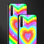 rainbow y2k hearts aesthetic glass case for realme x2 image-2