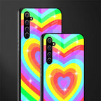 rainbow y2k hearts aesthetic glass case for realme x50 pro image-2