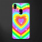 rainbow y2k hearts aesthetic glass case for vivo y91 image