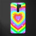 rainbow y2k hearts aesthetic glass case for poco m2 image