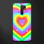 rainbow y2k hearts aesthetic glass case for poco m2 image