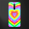 rainbow y2k hearts aesthetic glass case for realme x2 pro image