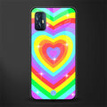 rainbow y2k hearts aesthetic glass case for vivo v17 image