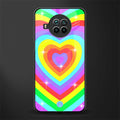 rainbow y2k hearts aesthetic glass case for mi 10i image