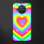 rainbow y2k hearts aesthetic glass case for mi 10i image