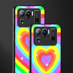 rainbow y2k hearts aesthetic glass case for mi 11 ultra 5g image-2