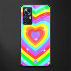 rainbow y2k hearts aesthetic back phone cover | glass case for xiaomi 12 pro