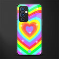 rainbow y2k hearts aesthetic back phone cover | glass case for oneplus 9