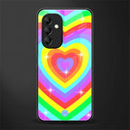 rainbow y2k hearts aesthetic back phone cover | glass case for samsung galaxy a14 5g
