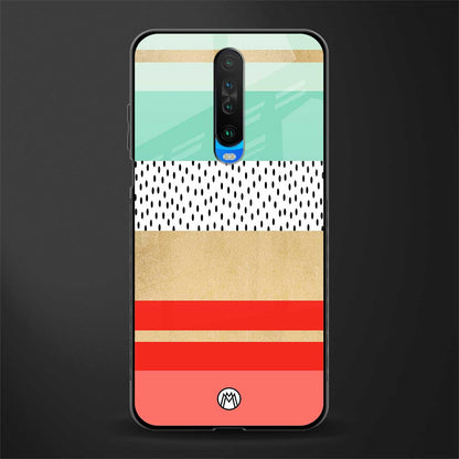 raspberry mint gelato glass case for poco x2 image