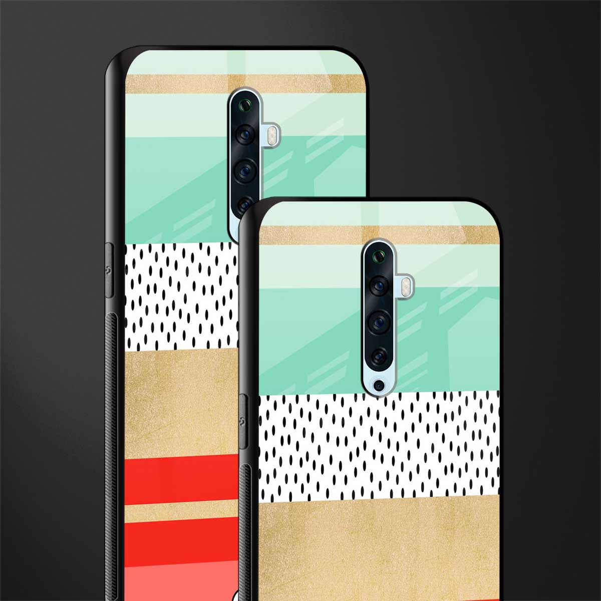 raspberry mint gelato glass case for oppo reno 2z image-2