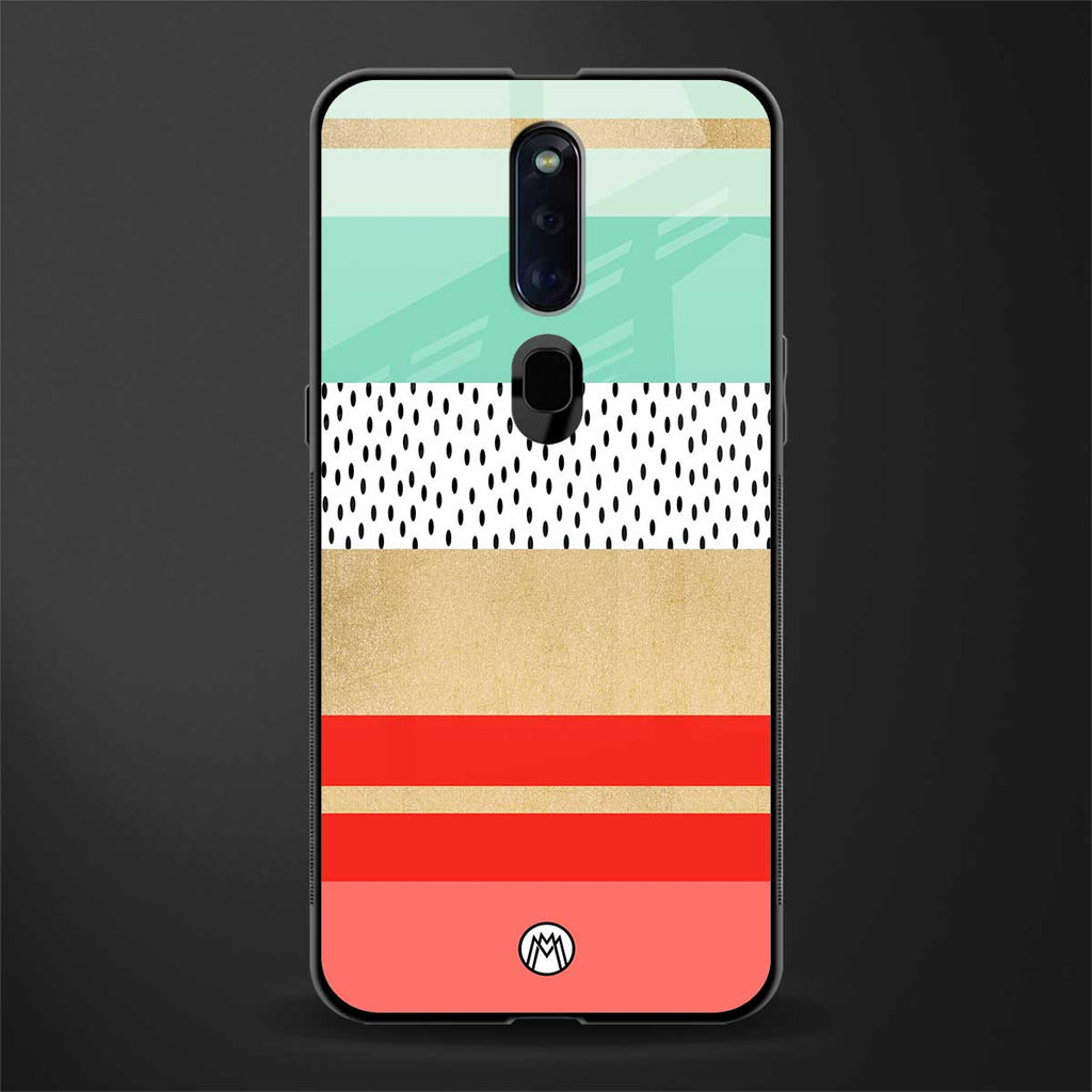 raspberry mint gelato glass case for oppo f11 pro image